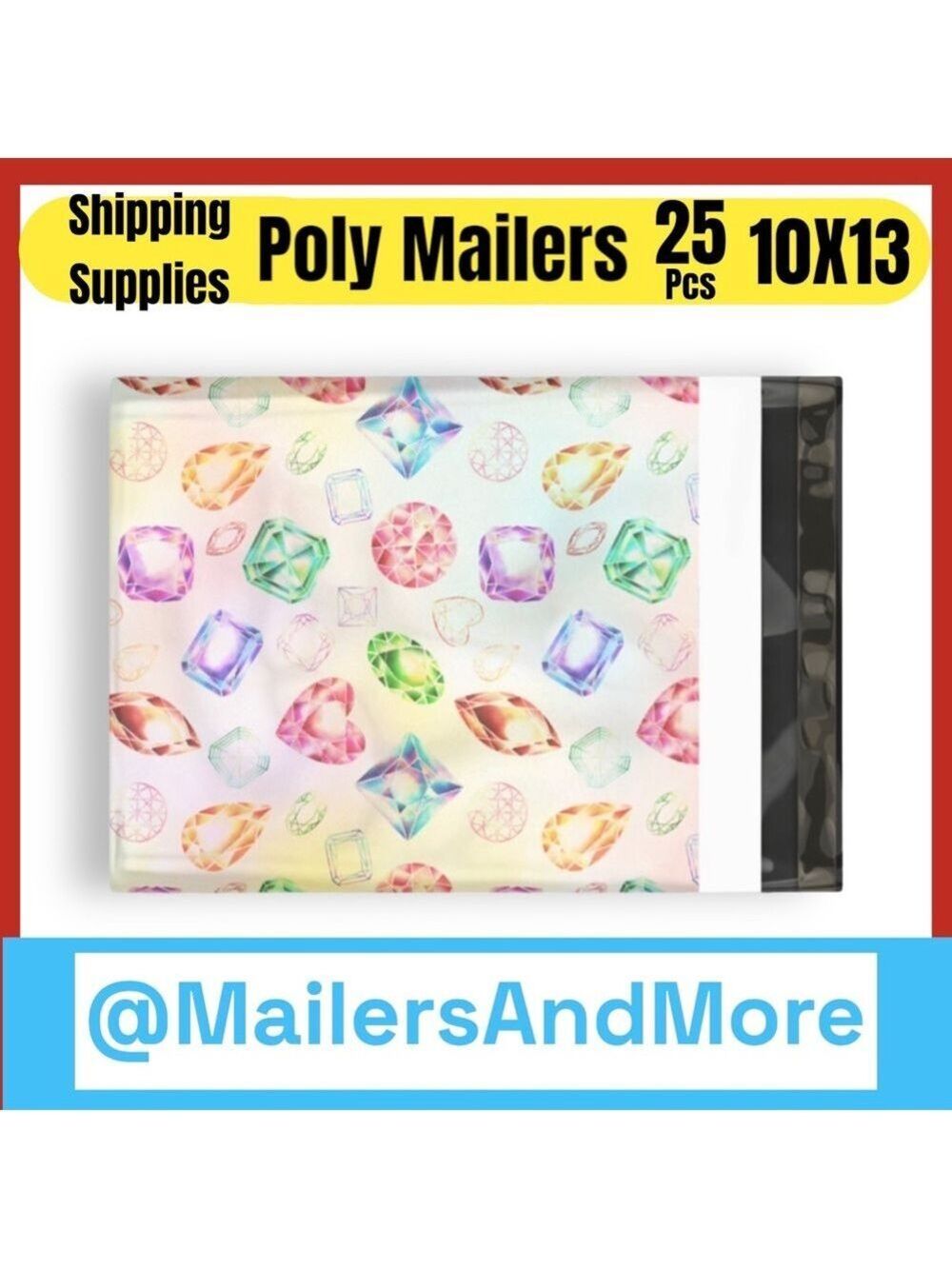 25 10X13 Poly Mailers Gems & Jewels PRICE IS FIRM - Picture 7 of 13